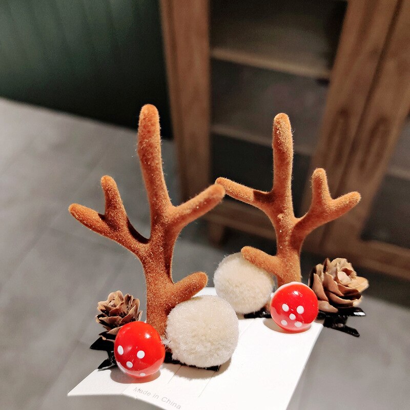 Coiffure mignonne en bois de cerceau de noël, décoration pour la maison, pendentif ornements pour enfants, pour filles,: Vert menthe