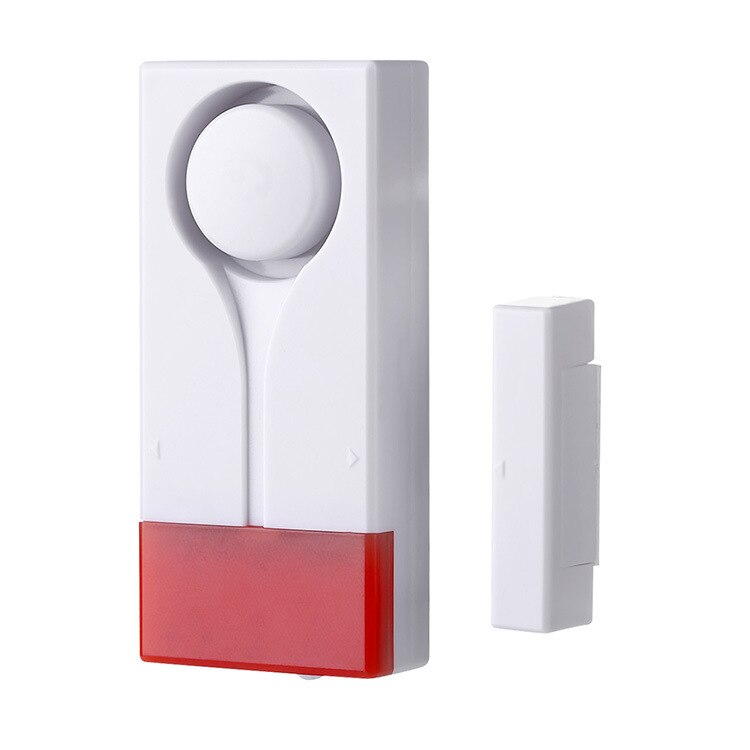 Burglar Alarm Household Doors And Windows Wireless Remote Control Door Magnetic Vibration 108dB ABS Audible And Visual Alarm