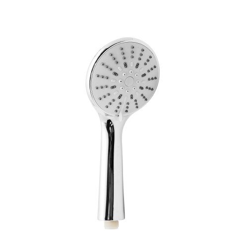 Five Function Adjustable Shower Head ABS Chrome Bathroom Bath Shower Water Saving High Pressure Round Shape Handheld Hose Nozzle: Purple