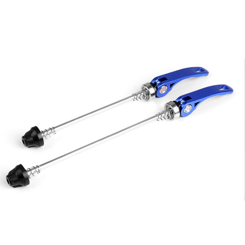 Cykel quick release værktøj quick release bolt håndtag aksel landevej mountainbike kit mountainbike kit 2 stk cykel hjulnav spyd: Blå