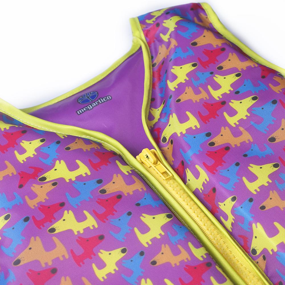 Megartico zwemvest kinderen swim trainer vest voor kinderen honden print peuter water sport leven jas kids zwemmen vest