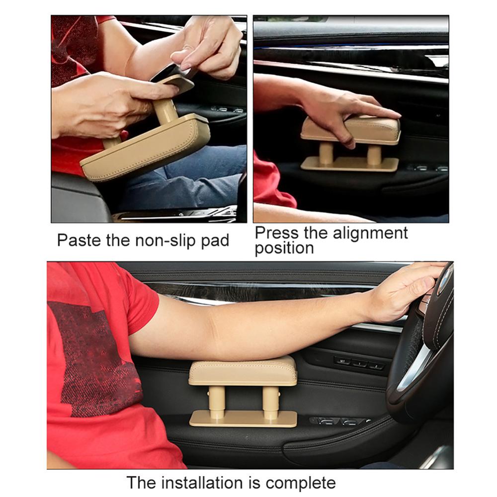 Reposabrazos Universal ajustable para coche, soporte para codo izquierdo, almohadilla antifatiga, cojín para aliviar la fatiga del brazo del conductor, accesorios interiores