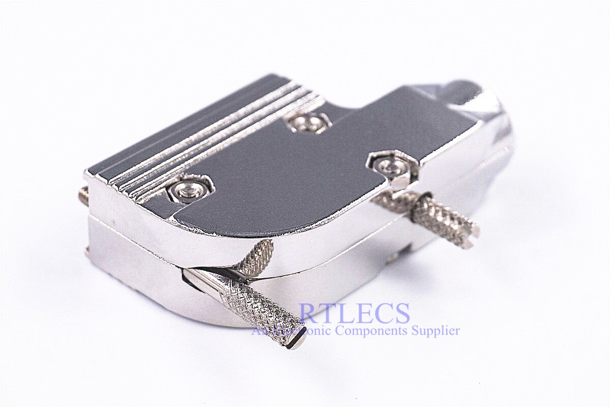 1 stuk D-Sub Connector Kap 15 Pin 26 Pin 3v3 3w3 7w2 11w1 90 Graden Kabel Exit Montage hardware 2 Backshell Shield Zinklegering