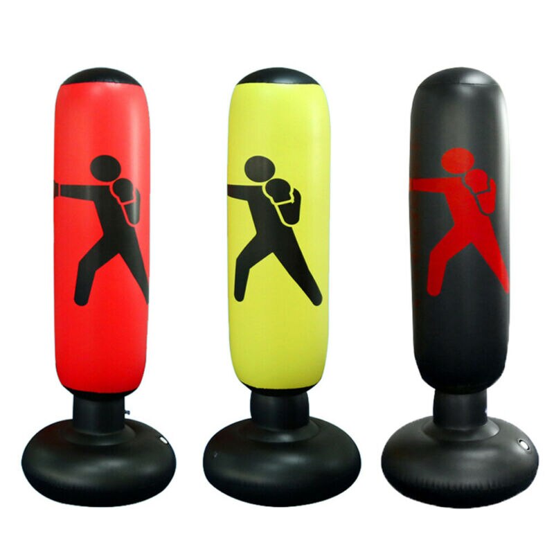 Free Standing Air inflatable Punching Bag Boxing Cardio Exercise Kickboxing Heavy Duty Spring Accessories Outlet Pressure