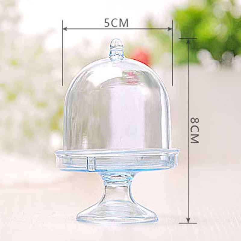 12pcs/Lot Transparent Plastic Tray Candy Box for DIY Wedding Candy Box Baby Shower Birthday Guests Box Party Supplies
