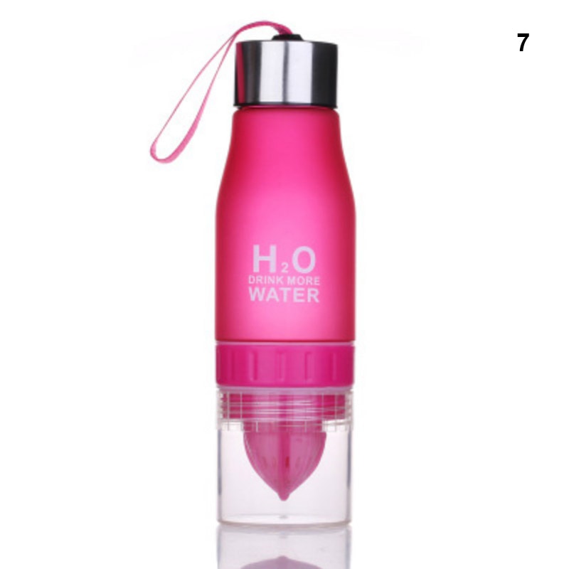 650ml Infuser Water Bottle plastic Fruit infusion Kids Drink Outdoor Sports bottle Juice lemon Portable Kettle Xmas .
