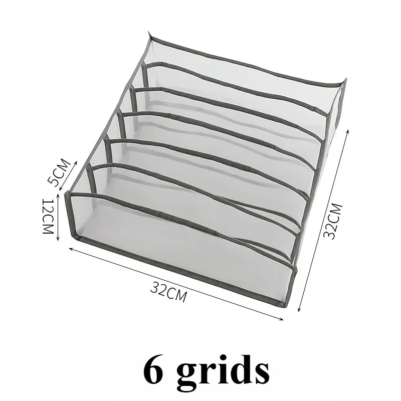 1pc Closet Organizer Storage Box Foldable Underwear Organizers Storage Dividers Drawer Organizer Socks Box for Clothes: WHITE