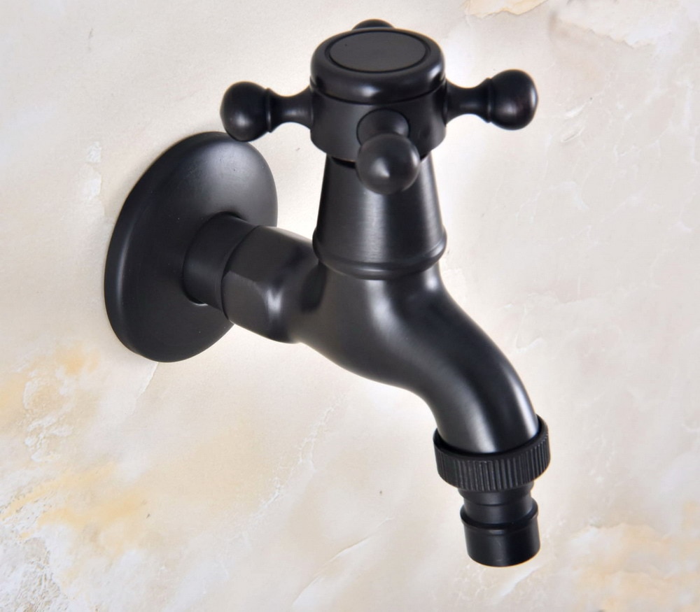 Oil Rubbed Bronze Outdoor Faucet Garden Water Tap / Washing machine Faucet / Laundry Sink Cold Water Tap Bidcock Faucet Bav340