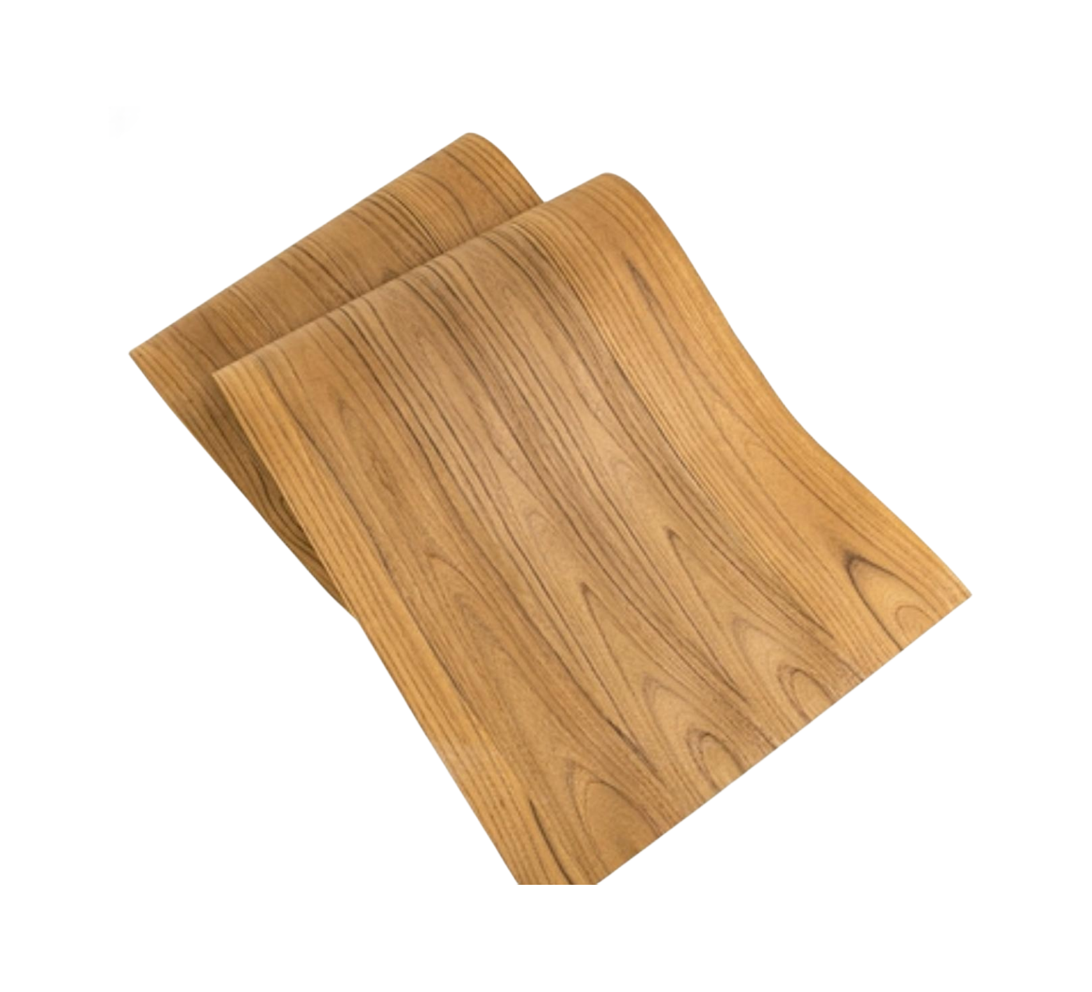 Longueur: 2,5 mètres largeur: 580mm d'épaisseur: 0,25mm placage de bois naturel avec feuilles de placage de bois à motif de teck thaïlandais grande largeur