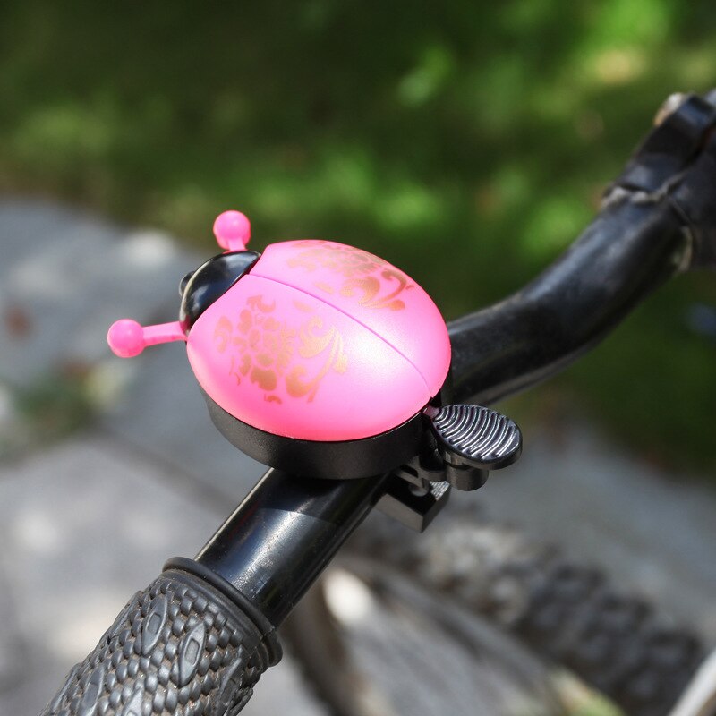 Belle cloche de vélo alarme corne bicyclette coccinelle cloche Mini coccinelle alarme vélo guidon corne cyclisme sécurité accessoires cloche anneau: colour 5