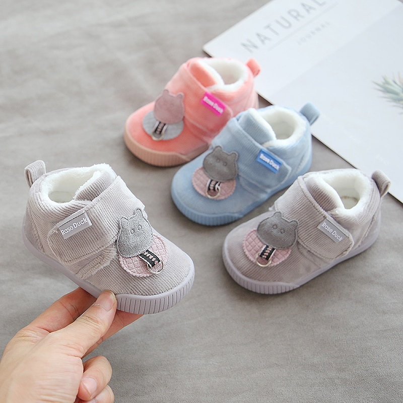 hiver infantile enfant en bas âge bottes bébé filles bottes de neige fond mou de en peluche dessin animé enfants enfants chaussures de plein air