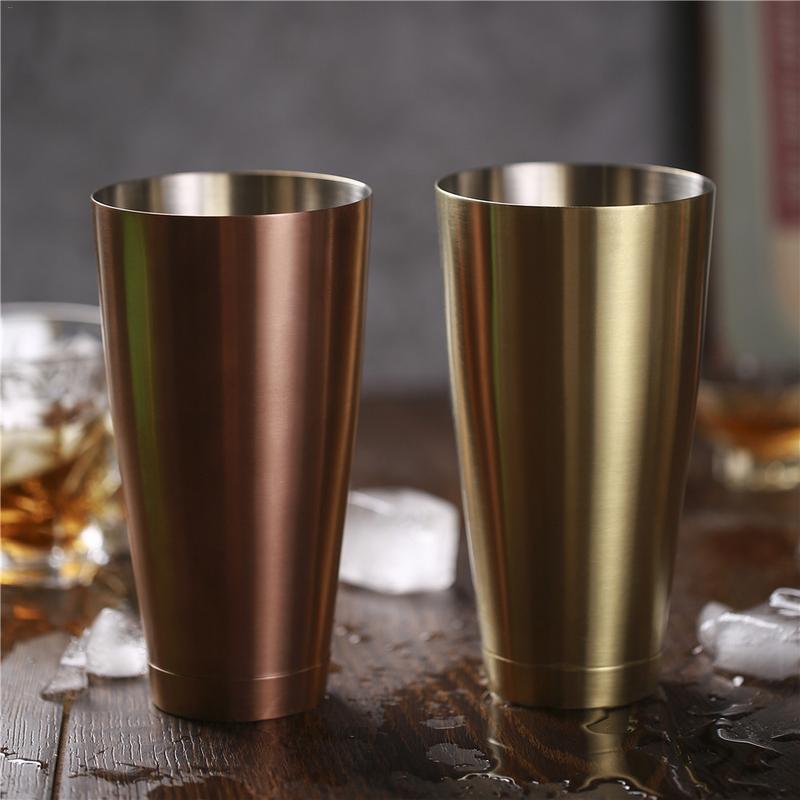 2 stks/set Boston Shaker Cocktail Shakers Roestvrijstalen Shaker Bar tool Bos Mengbeker Drinken Barman Bar Set Tool