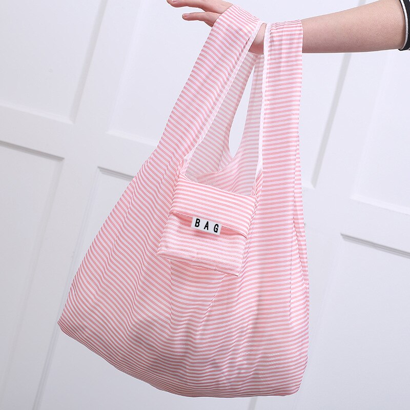 Sac de Shopping pliable, fourre-tout, sacs à main pliables, sacs de rangement pratiques à grande capacité F096