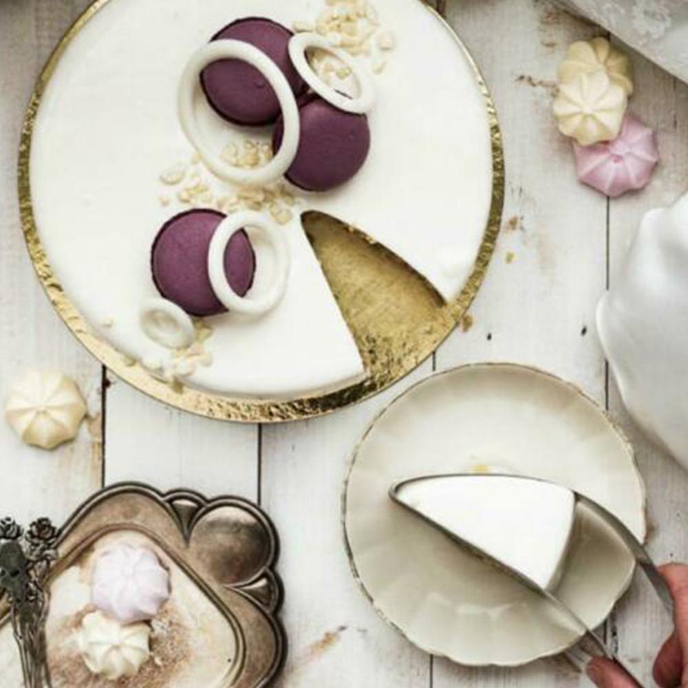 Stal nierdzewna idealne ciasto krajalnica jadalne naczynie kuchenne gadżet zakrzywione ciasto dzielnik zintegrowany klips robić krojenia ciasta formy