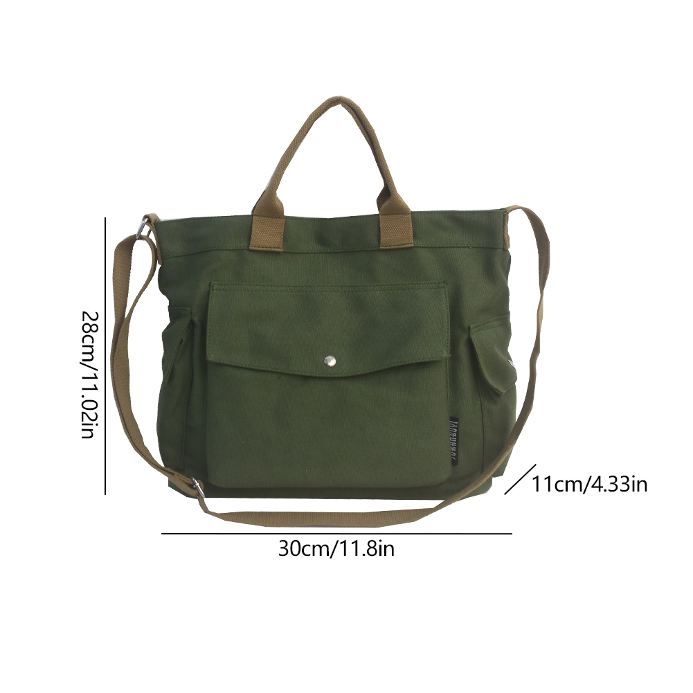 Canvas crossbodytas voor dames, grote capaciteit, messenger bag, casual, verstelbare riem, eenvoudige, draagbare boodschappentas, forenzentas: Paars