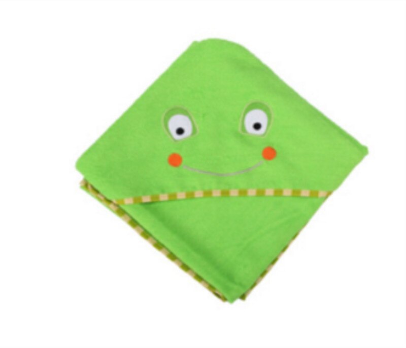 90x90cm baby baby kinderen badjas 100% katoen absorberende geen pilling badhanddoek met cap baby mantel cape T810: green frog