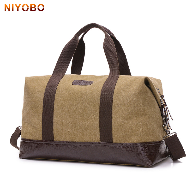 Large Capacity Canvas Travel Bags Casual Men Hand Luggage Travel Duffle Bag Big Tote 5 Colors Male Crossbody bag PT1234