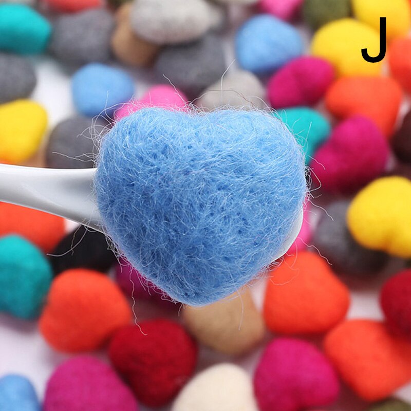 3cm Handgemachte Nadel Wolle Filz Herz Weihnachten Hängende Dekoration Home Party DIY Schmuck Haar Zubehör Anhänger: J