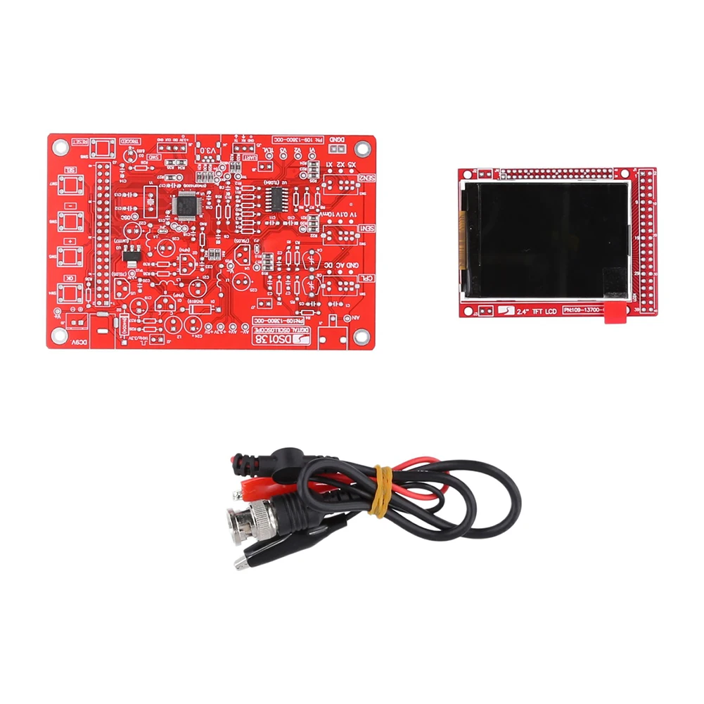 DSO138-Kit de osciloscopio Digital TFT de 2,4 pulgadas, piezas de bricolaje, juego de aprendizaje electrónico
