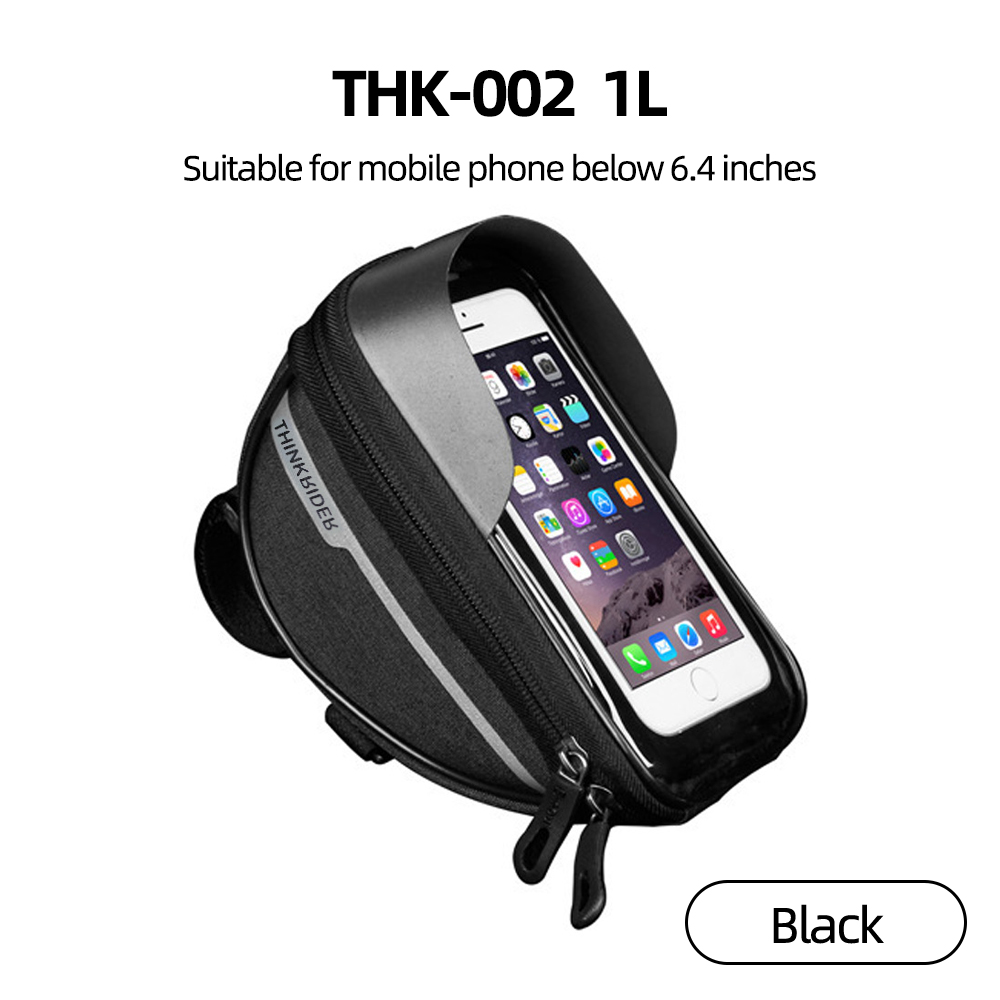 ThinkRider Fahrrad Tasche 2L Rahmen Vorne Rohr Radfahren Tasche Fahrrad Wasserdichte Telefon fallen Halfter 7 Zoll Touchscreen Tasche Zubehör: verrotten