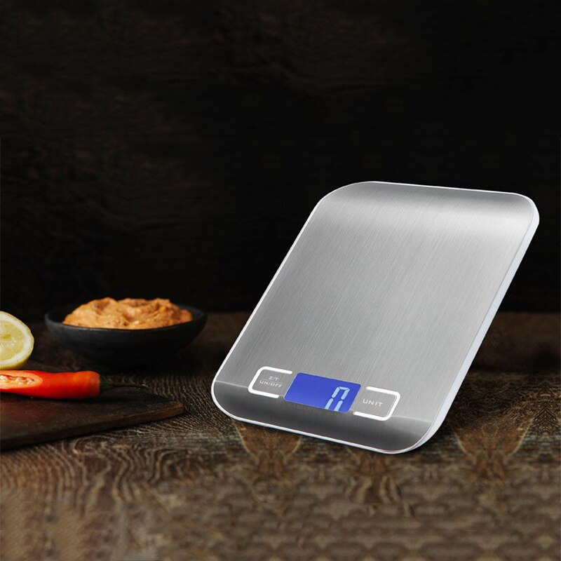 Precise Digital Kitchen Scale Stainless Steel Food Scale For Cooking Baking Weighing LED Display 1g/0.1oz Electronic Food Scales