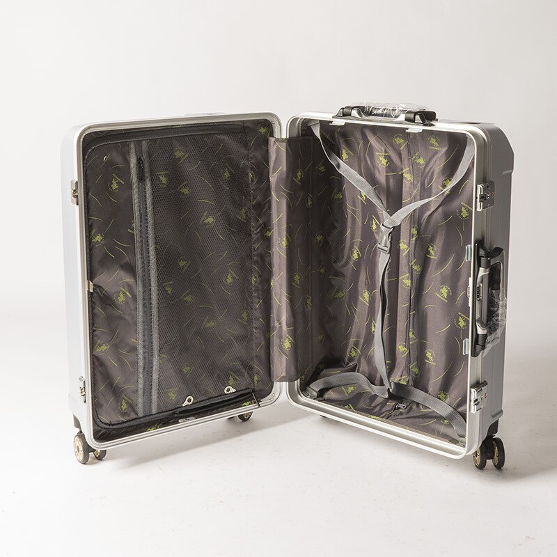 The aluminum frame trolley case cabin suitcase luggage suitcase on business trip stewardess suitcase unisex