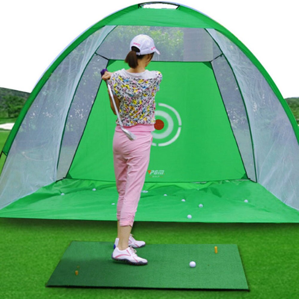 Outdoor 1M Golf Practice Tent Golf Hitting Mesh Cage Garden Grassland Golf Practice Tent Net Golf Training Equipment
