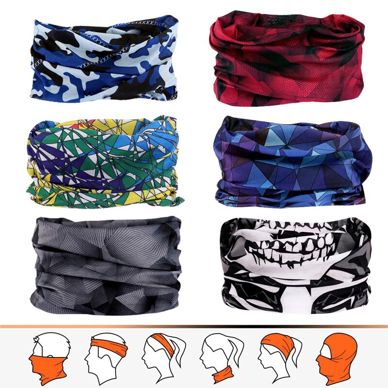 Windproof Bicycle Seamless Magic Bandana Cycling Headband Outdoor Sport Ski Bandana Headwear Mask Bicycle Scarf