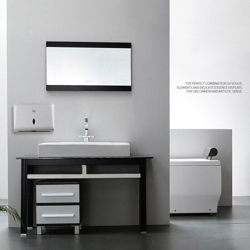 Wall-Mounted Paper Towel Holder Non-Perforated Towel Dispenser Tissue Box for Kitchen Toilet Bathroom Paper Towel Holder