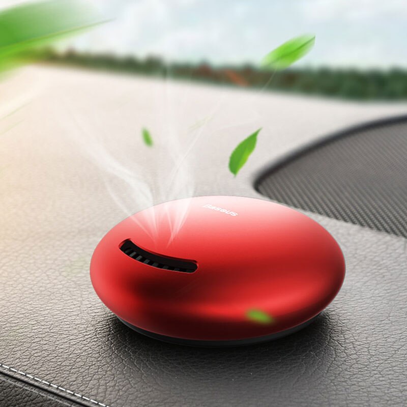 Baseus metalen auto luchtverfrisser parfum auto diffuser verstelbare aromatherapie vaste lucht uitlaat dashboard parfum geur: Rood