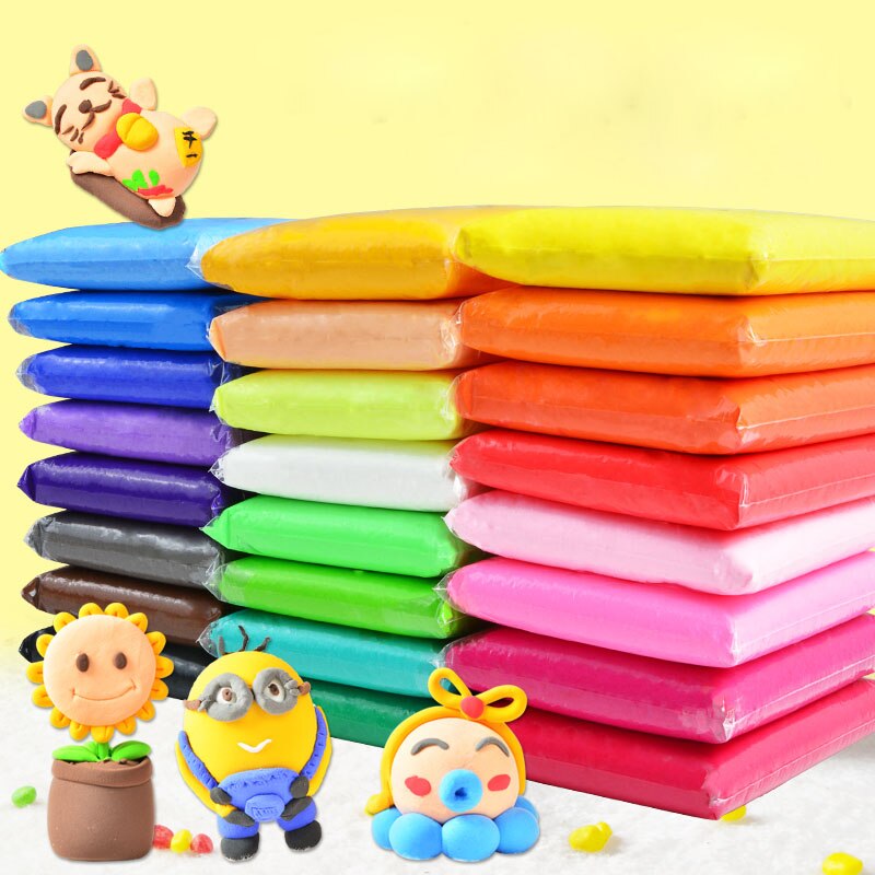 36/24/12 Colors Air Dry Light Clay With 3 Tool Educational Toy Colorful Plasticine Polymer DIY Soft Kid Girl