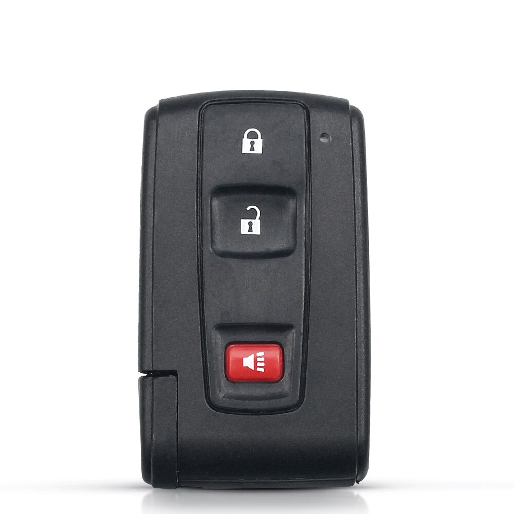 KEYYOU 2/3 Button Remote Smart Car Key Cover For Toyota Prius 2004 - Corolla Verso Camry With / No Uncut Blade: 3 Buttons