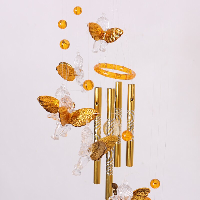 Wind Chimes Yard Good Luck Guardian Angel Metal Bell Hanging Nice Sound