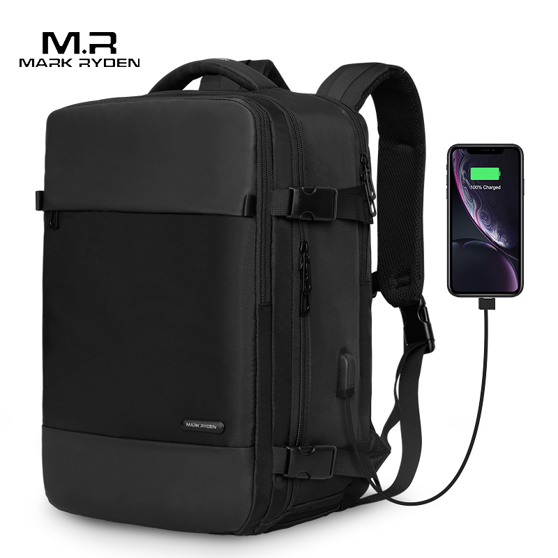 Mark Ryden Men Backpack 15.6 Laptop Bag Shoes Pocket Backpack Travel Bags For Teenagers School Bagpack