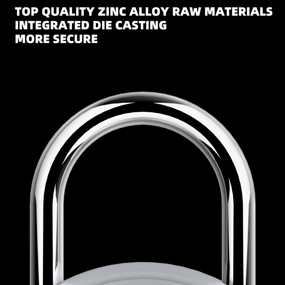 Fingerprint Padlock Gym Lock Bluetooth USB Rechargeable Smart Lock Fingerprint Lock Anti-Theft Security For Door Luggage Lock