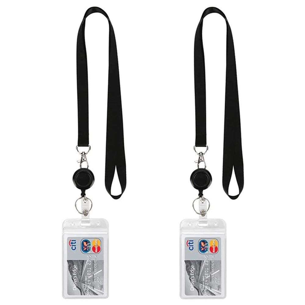 Porte-Danemark ge Rétractable avec Sangle de Cou pour Carte de Visite, Porte-Carte d'Identité, Ensemble de Danemark ges