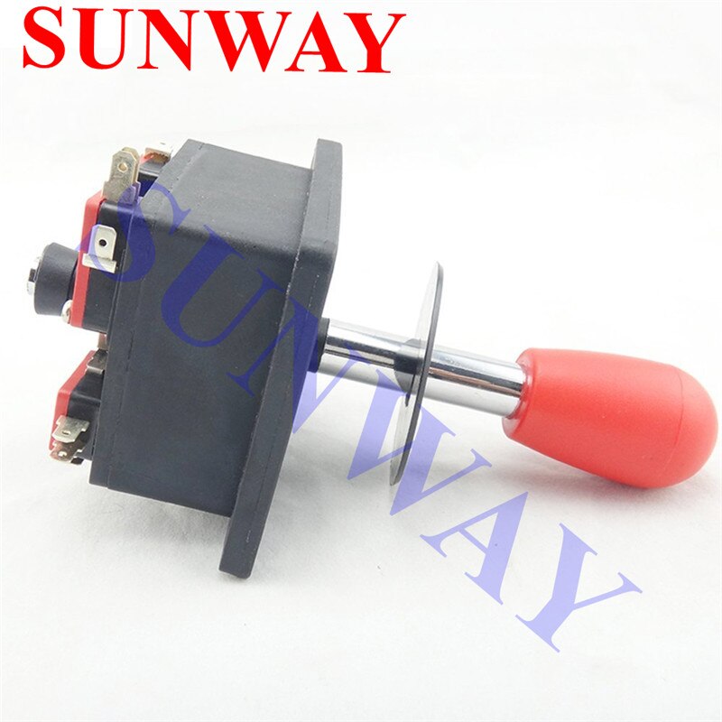 8 way Spanish style Joystick Black/red balltop with zippy microswitch for arcade game machine parts