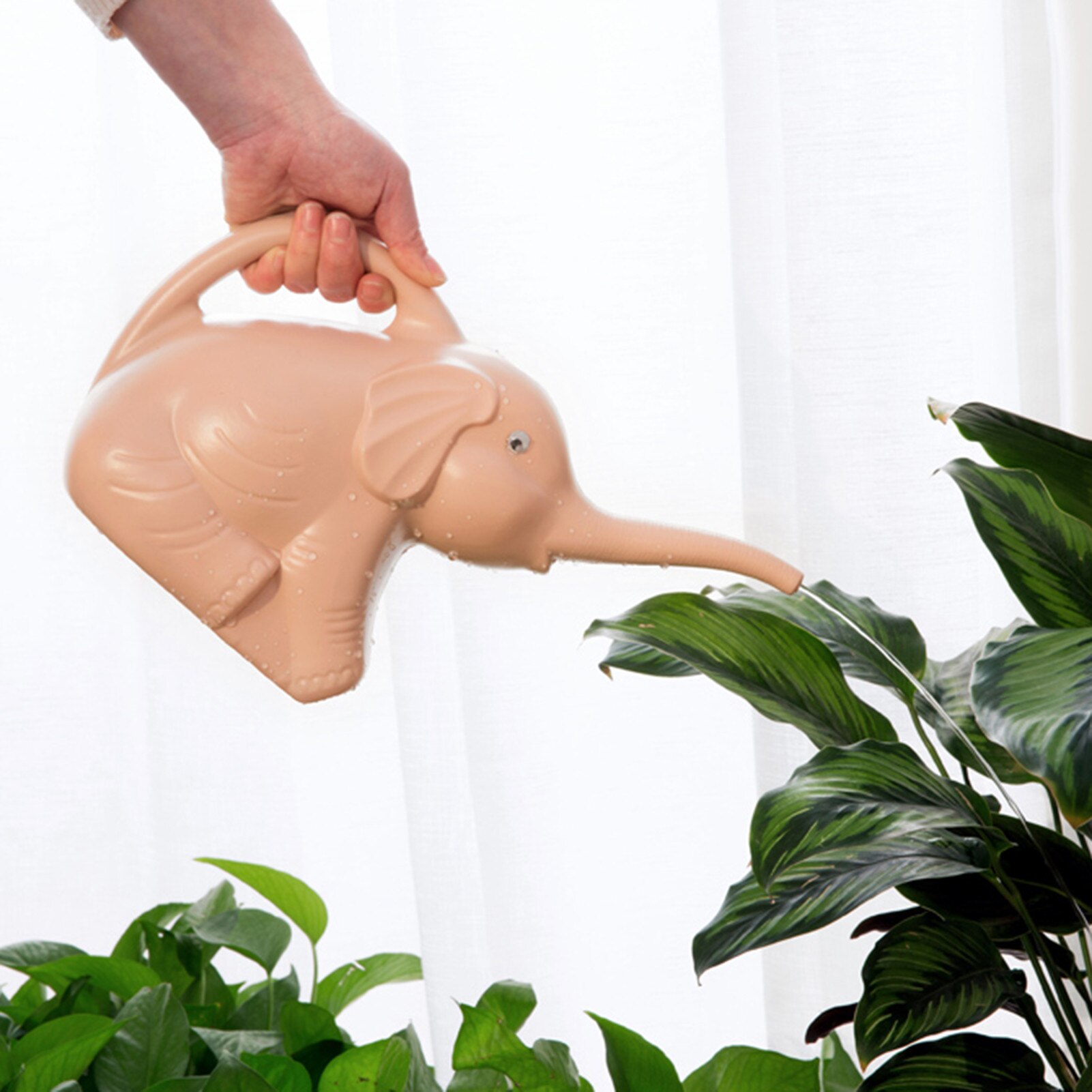 Tecknad elefant lång munstycke vattenkanna barn hushålls trädgårdsredskap