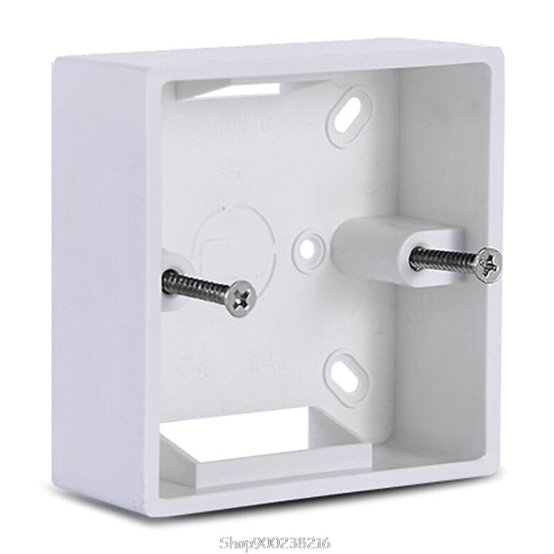 86X86 PVC Thickening Junction Box Wall Mount Cassette For Switch Socket Base Switch Bottom Box Electrical Box D03 20