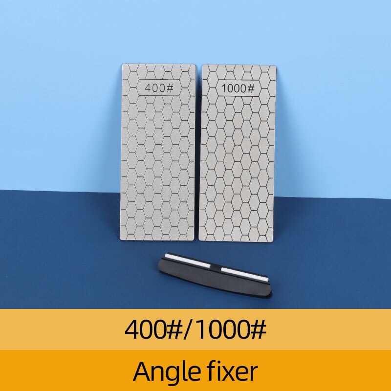 Afilador de cuchillo de diamante piedra de afilar de accesorios de herramientas de cocina Gadgets 1- 4 Uds conjunto Grit 400 de 600 de 1000 bien Whetstone: 400 1000  Locator