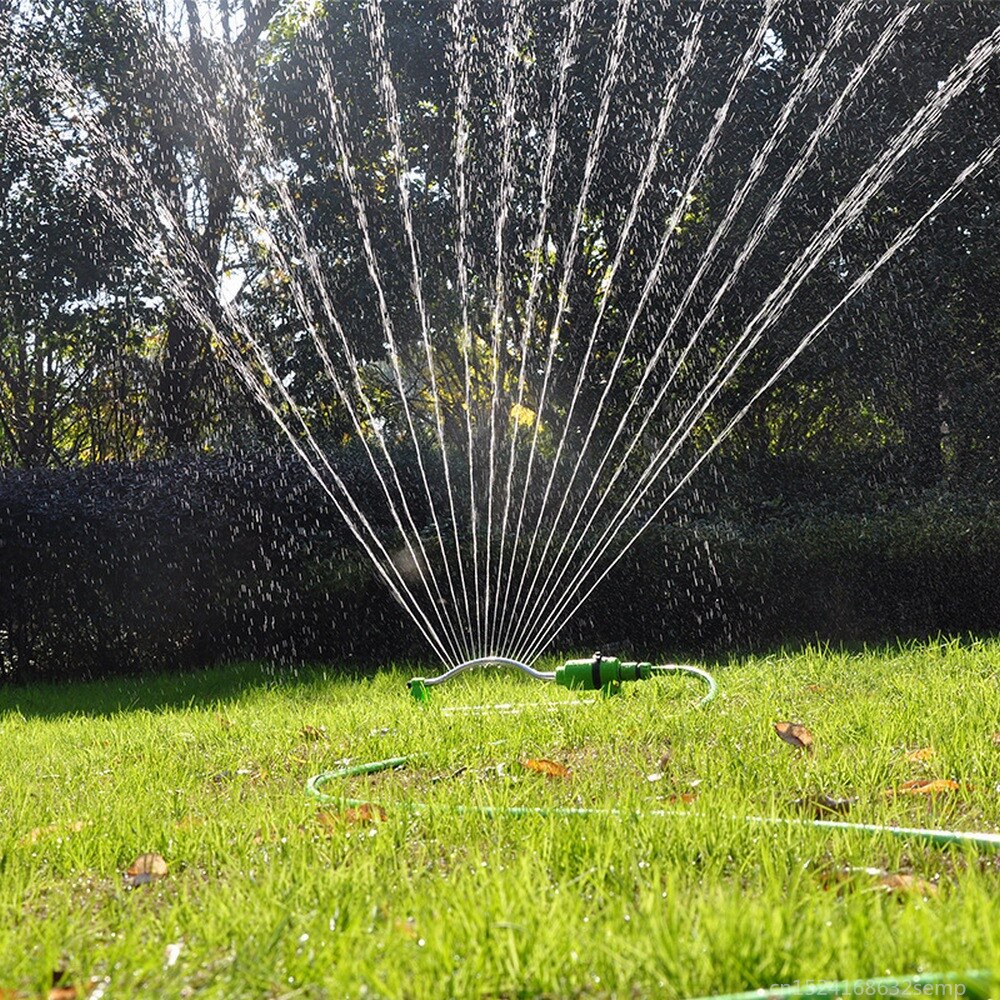 Rociadores automáticos para jardín, 20 boquillas, 17 orificios, 360 grados, regar el césped, boquilla rotativa de 3/4 ", herramienta de agua giratoria 6