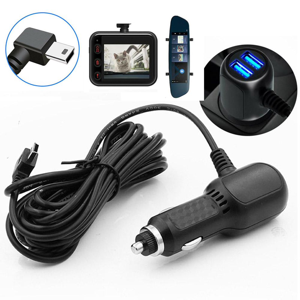3- tipos de cabo de carregamento dash cam carregador de carro mini cabo usb micro usb fonte de alimentação 12-24v carregador de carro para câmera dvr gps