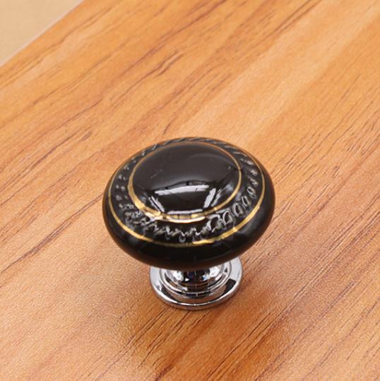 Ceramic Dresser Knob Drawer Pulls Handles Colorful Cabinet Knobs / Kitchen Furniture Hardware Green Red Blue Yellow Black White: D