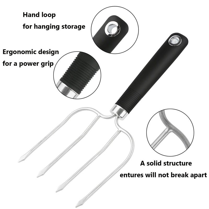Turkey Lifting Forks, Strong Endurance Stainless Steel Poultry Chicken Fork, Ultra-Sharp Roast Ham Forks. Easily Lift, Handle