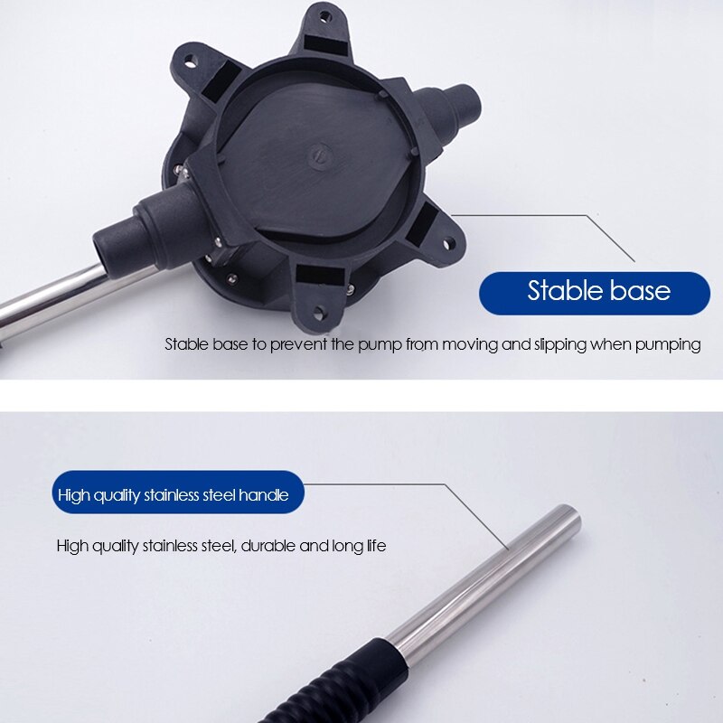 720GPH Boat Manual Pump Marine Manual Bilge Waste Water Transfer Tool Anti Corrosion