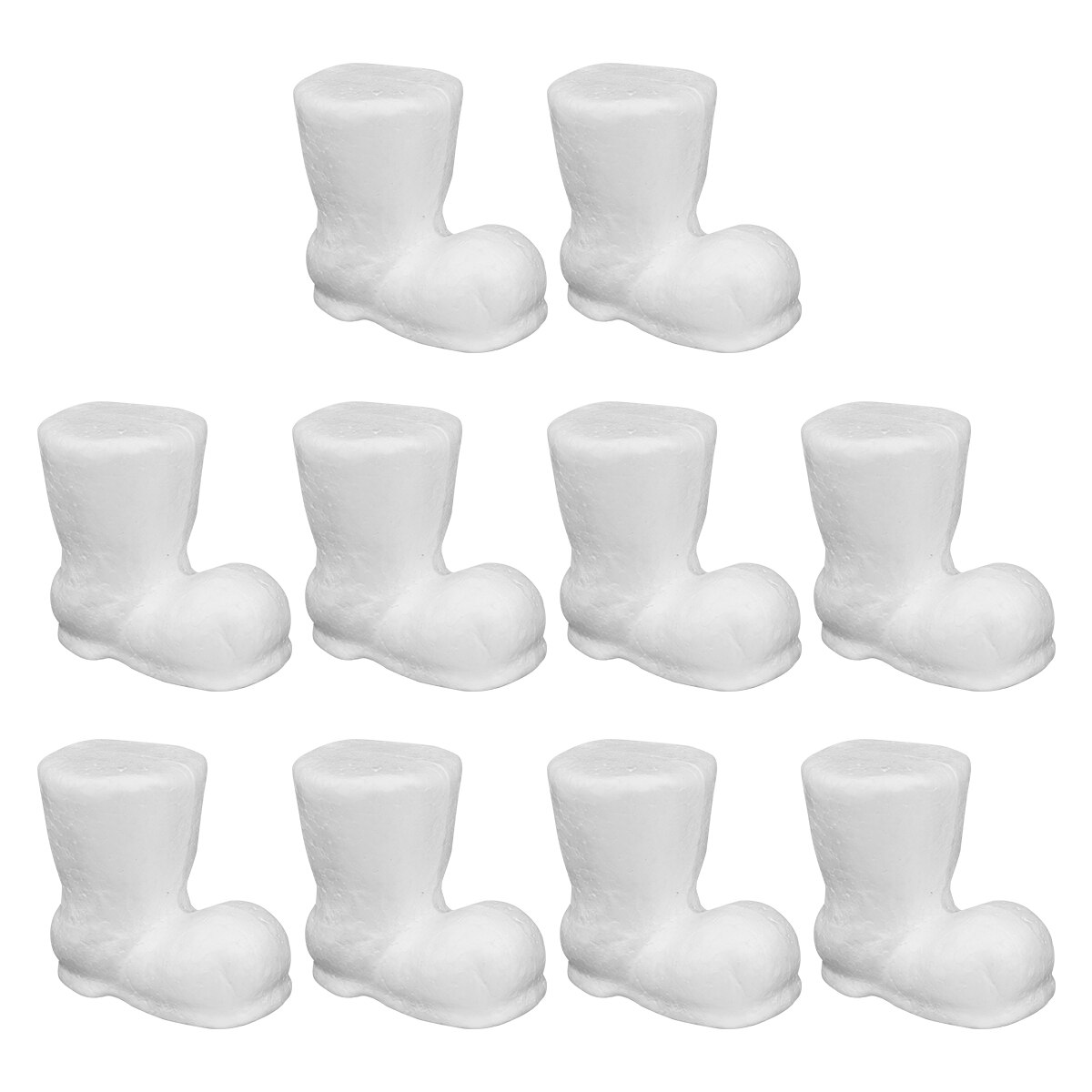20pcs Styrofoam Christmas Boots Polystyrene Ornament Diy Christmas Boot Preschool Education Crafts Photography Props