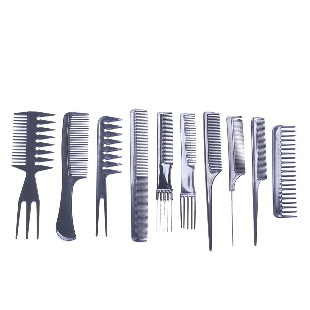 Peine cepillo de pelo para peluquería, peines de pelo antiestáticos, herramientas de para cuidado del cabello, color negro