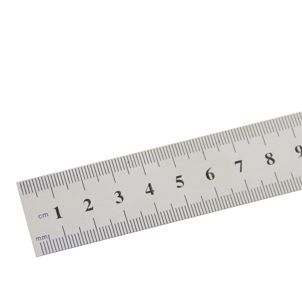 Règle métrique en acier inoxydable, outil de mesure de précision à Double face, 30cm, , 1 pièce