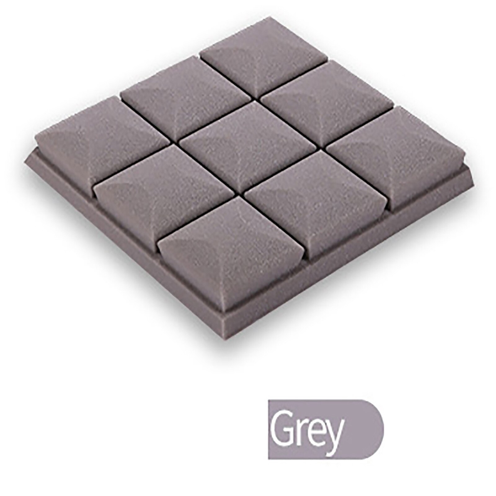 Panneau d'isolation acoustique en coton épais pour chambre d'enfants, mousse acoustique, Stop-Absorption, mousse insonorisante pour Studio KTV: Gray 