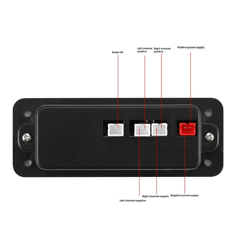 Bluetooth 5.0 mp3 dekoder bord modul 2 x 3w højttaler bil fm radio modul 5v understøtter optagelse opkald håndfri funktion